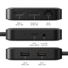 Desktop Anywhere HyperDrive Dual Monitor USB4 Mobile Dock and Cable Bundle