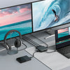 Desktop Anywhere HyperDrive Dual Monitor USB4 Mobile Dock and Cable Bundle