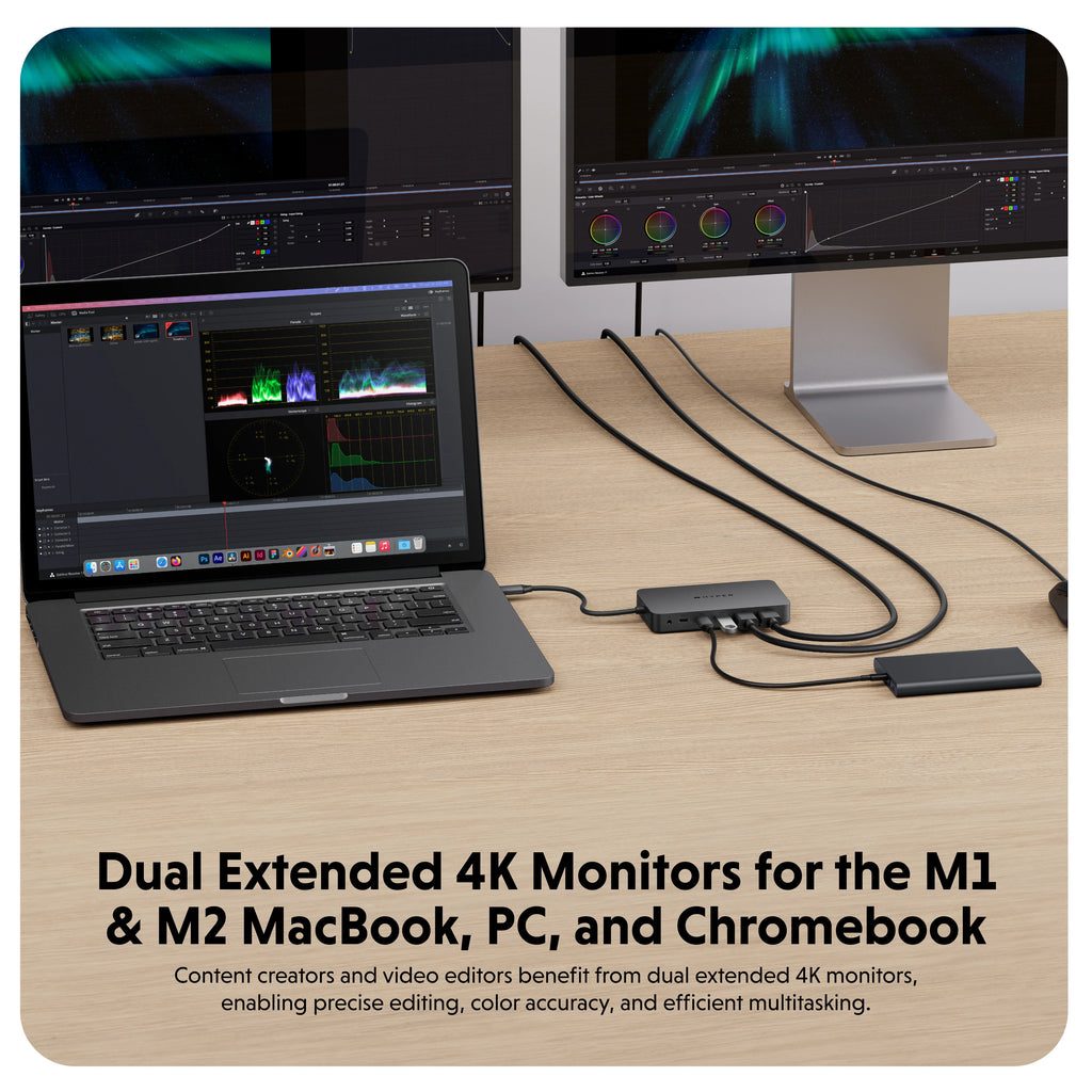 HyperDrive Next Dual 4K HDMI 7 Port USB-C Hub