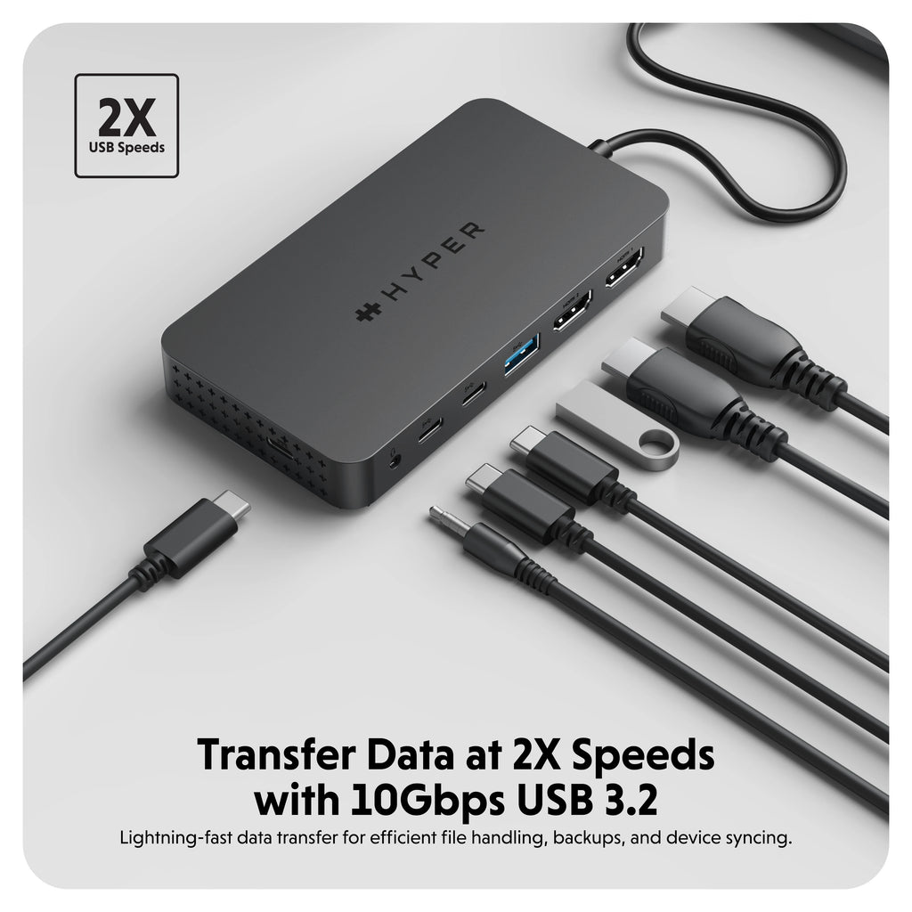 HyperDrive Next Dual 4K HDMI 7 Port USB-C Hub