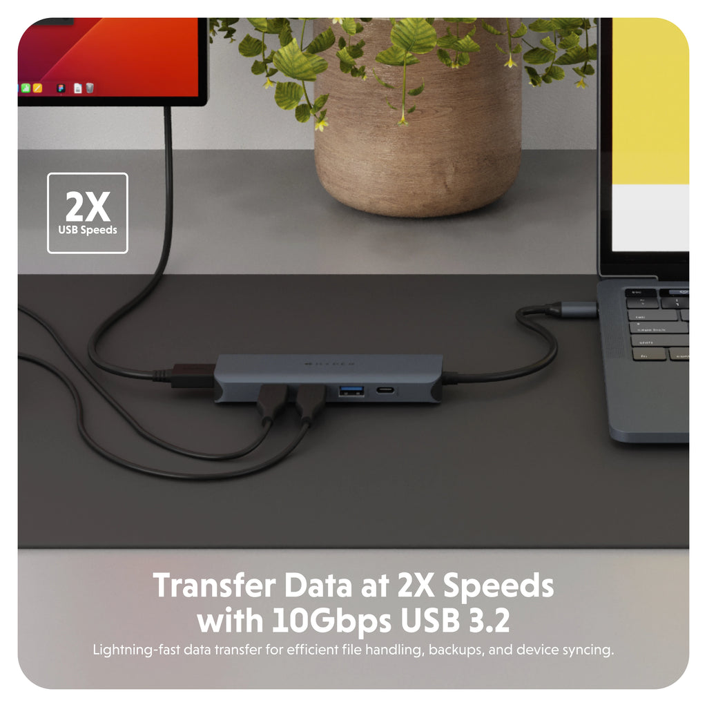 HyperDrive Next 6 Port USB-C Hub with 3x USB-A